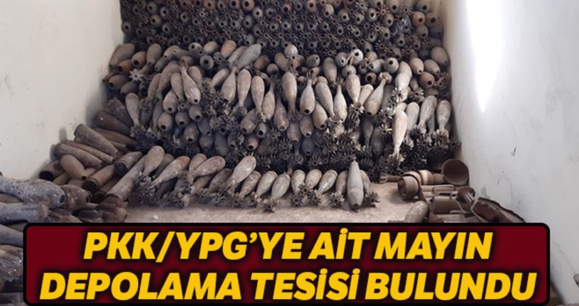 MSB: 'PKK/YPG'ye ait mayın eğitim ve depolama tesisi bulundu'