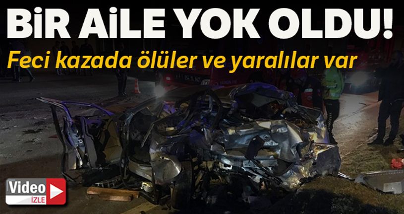 3 kişinin öldüğü 7 kişinin yaralandığı kaza anı kamerada