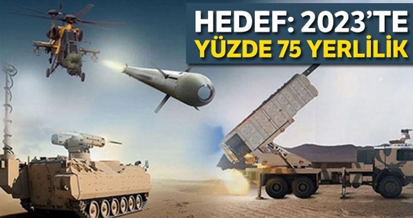 Hedef: 2023'te yüzde 75 yerlilik
