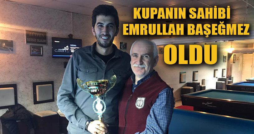 3 bant bilardo Atatürk kupası sahibini buldu