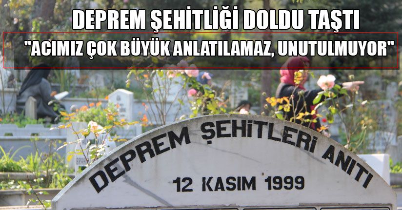 Deprem Şehitleri Mezarları Başında Anıldı