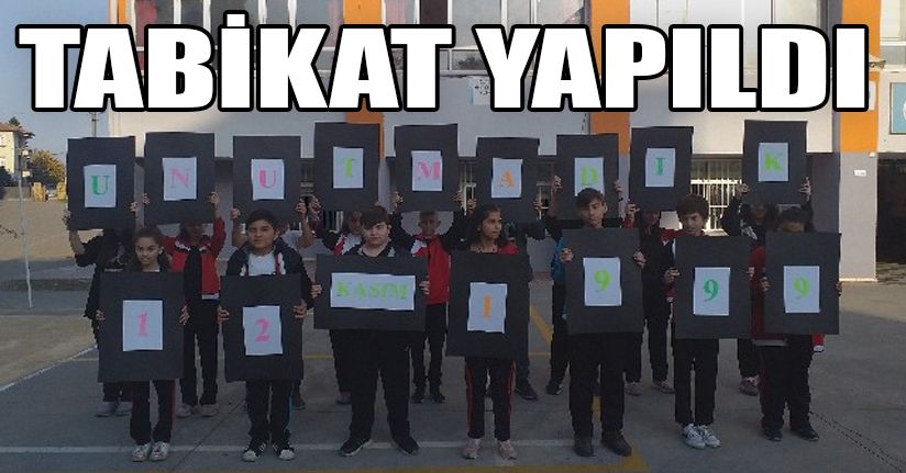 Öğrenciler Deprem Tatbikat Yaptı