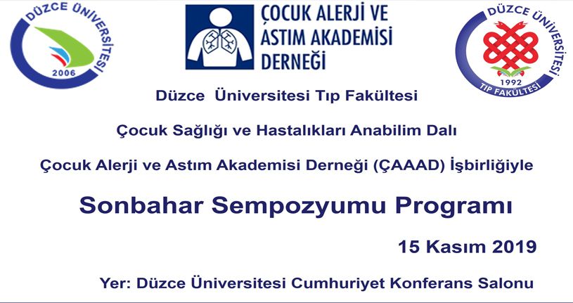 Çocuk Astım ve Alerji Derneği Sonbahar Sempozyumu Düzce Üniversitesi’nde