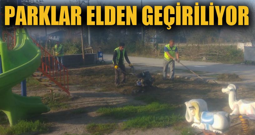 Parklarda Tadilat Devam Ediyor
