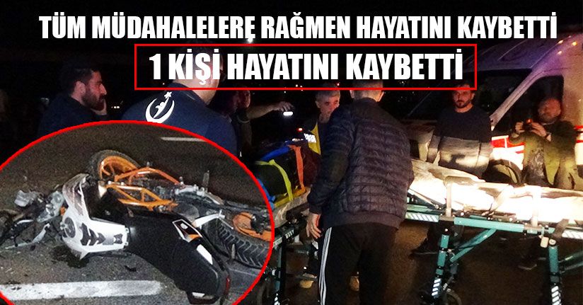 Motosiklet ile Minibüs Çarpıştı