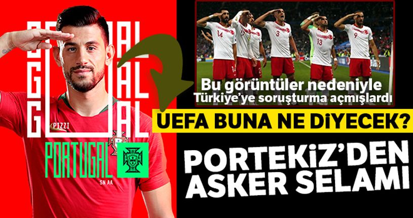 Portekiz Milli Takımı'ndan asker selamı!