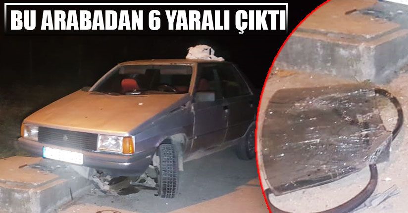 Otomobil Sulama Deposuna Çarptı