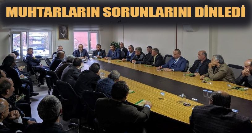 Kaymakam muhtarlar ile bir araya geldi