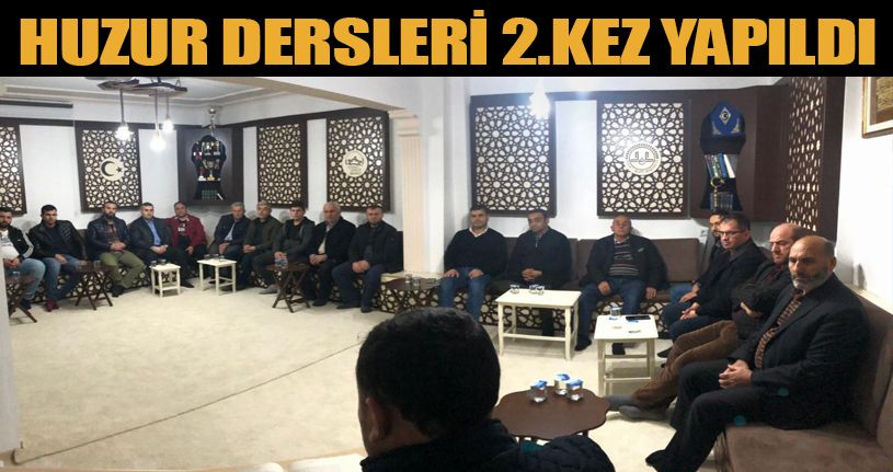 Huzur dersleri yapılıyor