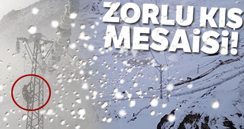 Zorlu kış mesaisi!