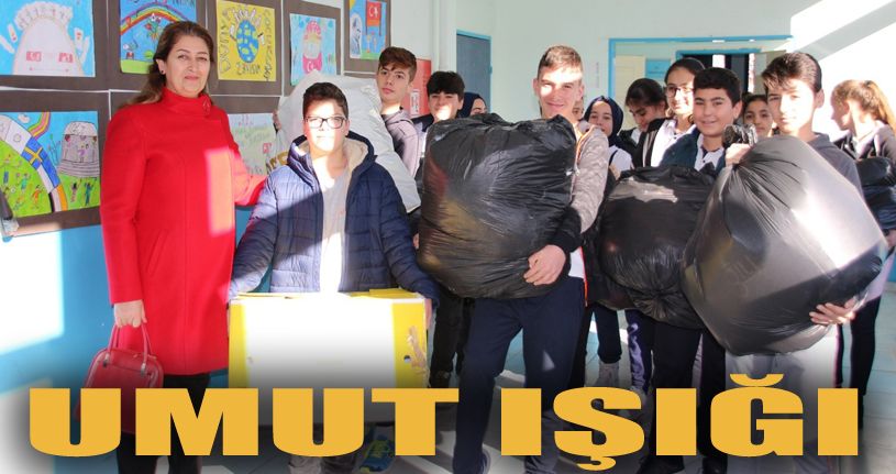 Ortaokul öğrencileri umut ışığı oldu