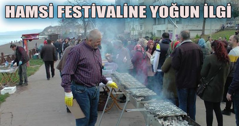 Hamsi Festivali'nde 1 ton 200 kilo hamsi dağıtıldı