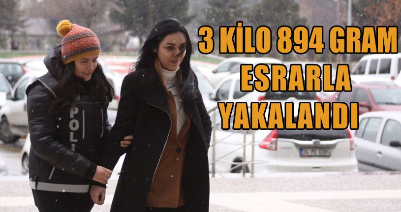 Uyuşturucu operasyonunda 3 kilo 894 gram esrar yakalandı