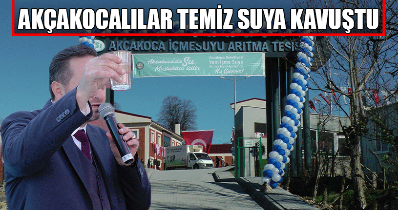 Akçakocalılar Artık Suyu Çeşmeden İçebilecek