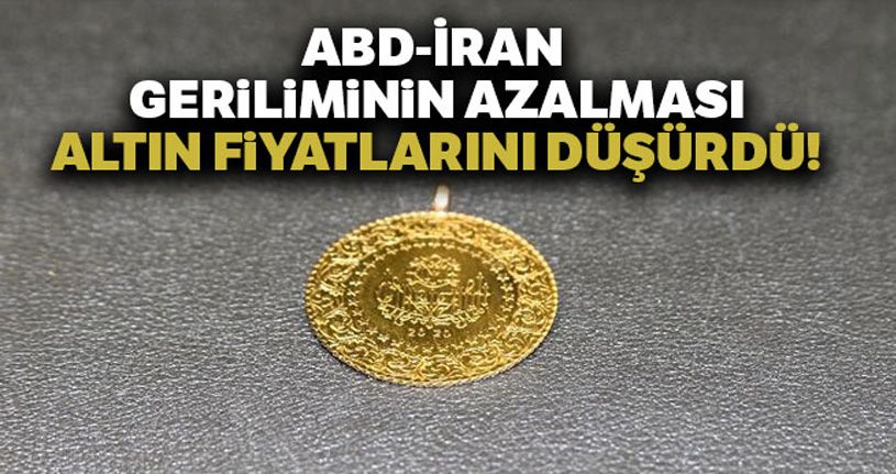 ABD ile İran arasındaki gerilimin azalması altının ateşini söndürdü