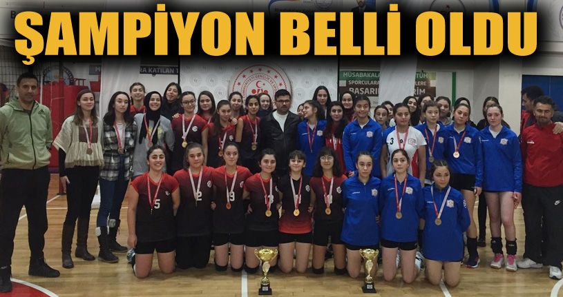 Genç kızlar voleybolda şampiyon belli oldu