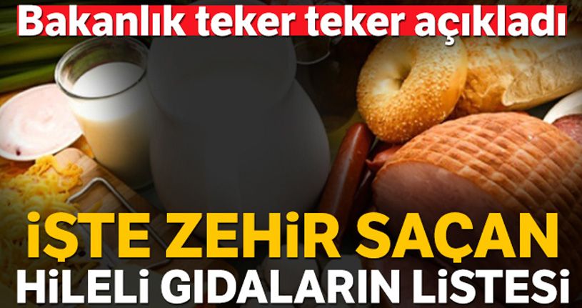 Tarım Bakanlığı listeyi açıkladı! İşte hileli, taklit ürünler ve firmaların listesi