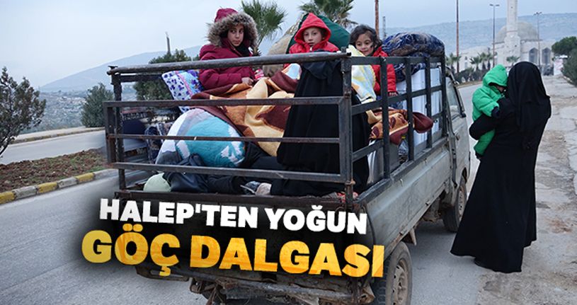 Halep'ten yoğun göç dalgası