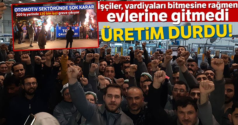 Bursa'daki otomotiv yan sanayi fabrikasında işçiler ayaklandı