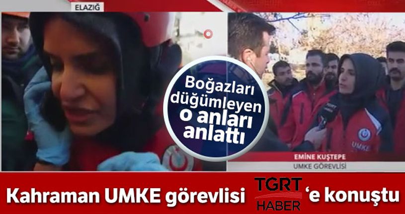 Kahraman sağlıkçı TGRT Haber'de