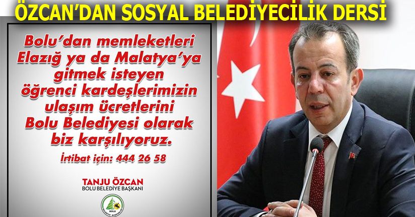 Özcan’dan Sosyal Belediyecilik Dersi