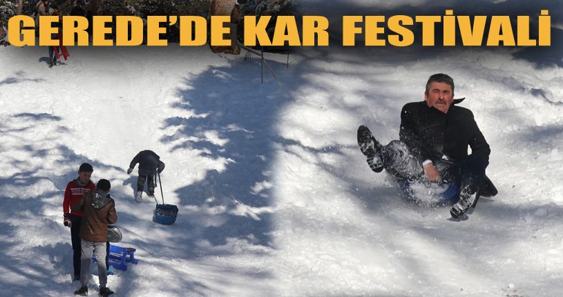 Bolu’da Kar Festivali yoğun ilgi gördü