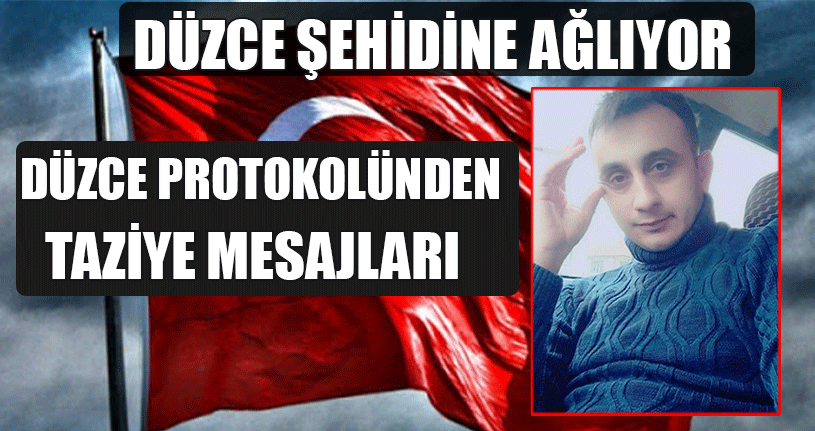 Düzce Şehidine Ağlıyor