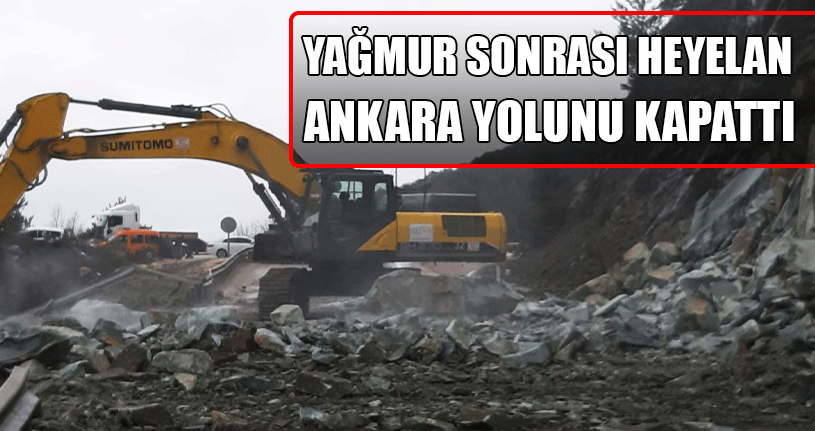 Heyelan Yolu Kapattı