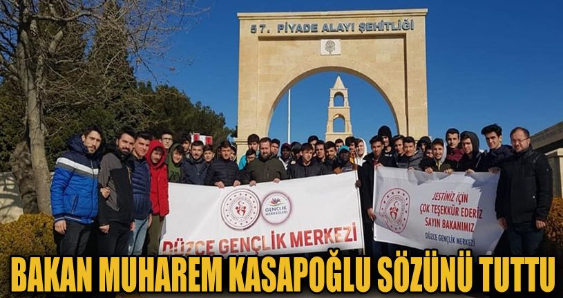 Düzceli gençler Çanakkale’yi gördü