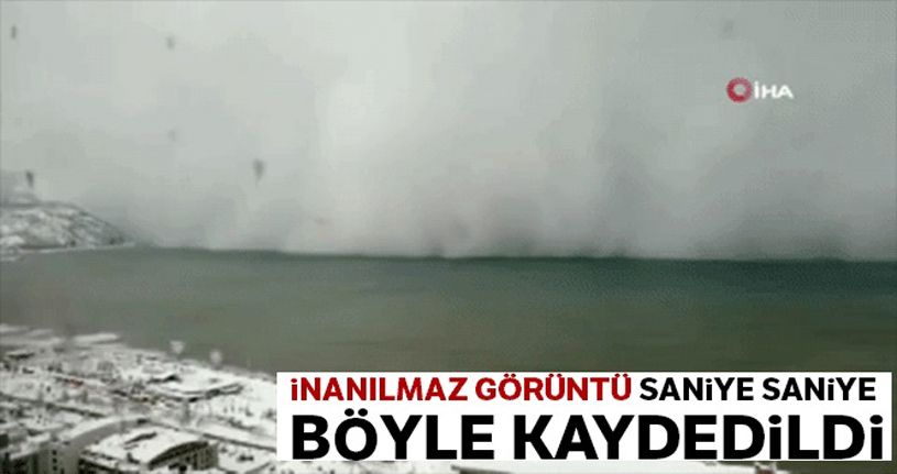 Kar fırtınası böyle geldi