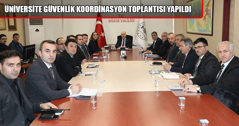 2. dönem öncesinde Güvenlik Toplantısı