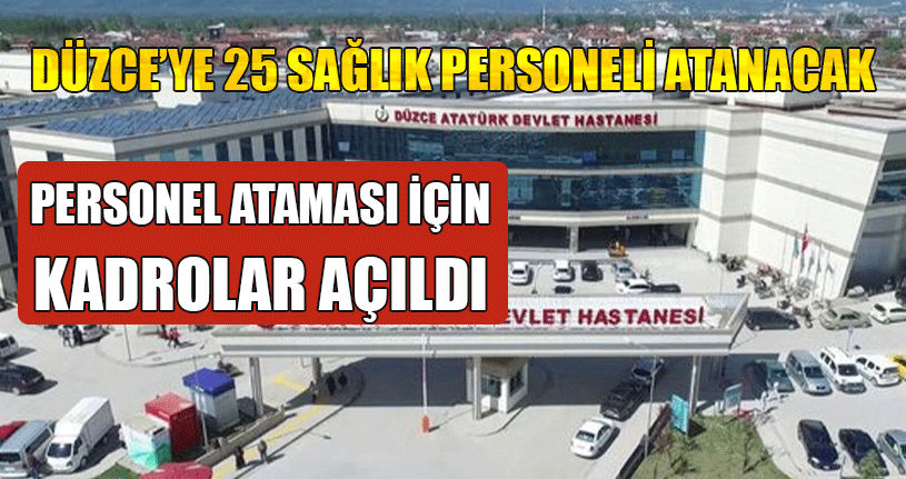 Personel Ataması İçin Kadrolar Açıldı