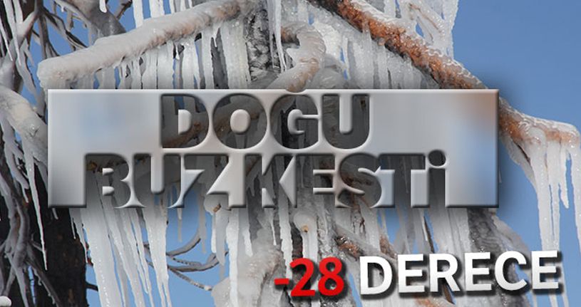 Doğu buz kesti: Göle eksi 28'i gördü
