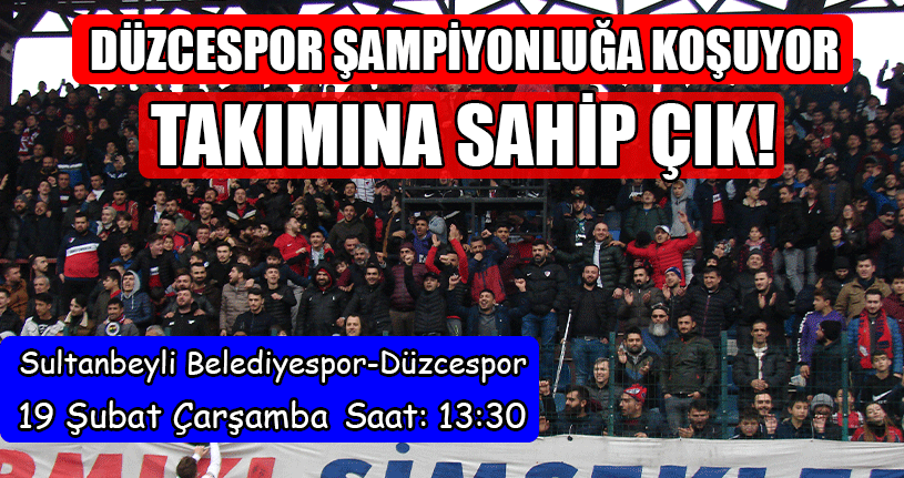 Düzcespor Şampiyonluğa Koşuyor