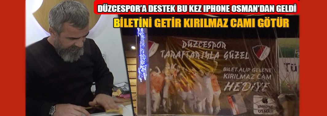 Düzcespor’a Destek Bu Kez IPhone Osman’dan Geldi