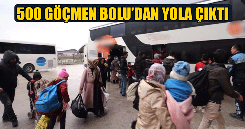 Bolu'da 500 Göçmen Avrupa Hayaliyle Edirne'ye Yola Çıktı