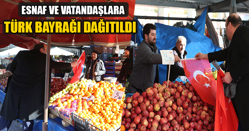 Esnaflar Pazar Yerini Bayraklarla Donattı