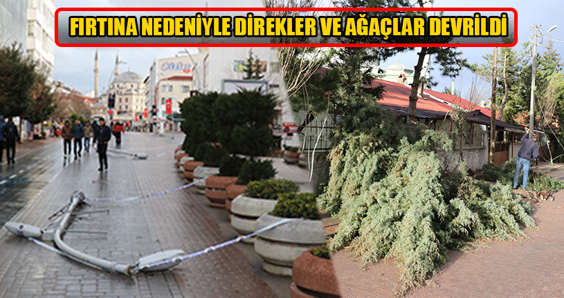 Fırtına Gece Saatlerinde Etkili Oldu