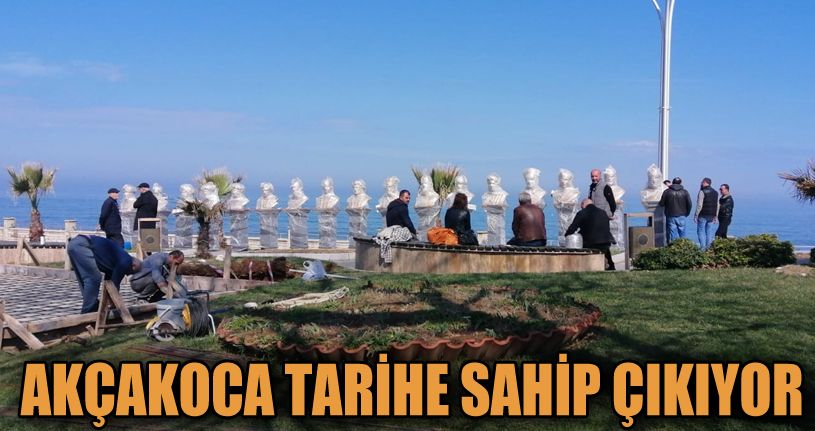 16 Türk büyüğünün büstü Akçakoca'ya geldi