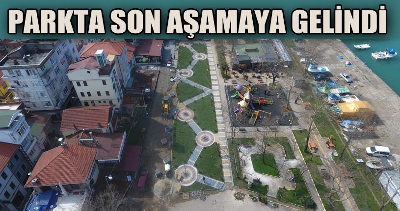 Akçakoca'da Liman bölgesindeki parkta çalışmalar sona geldi