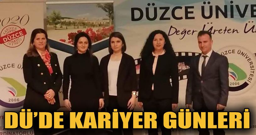 Düzce Üniversitesinde Kariyer günü etkinliği düzenlendi