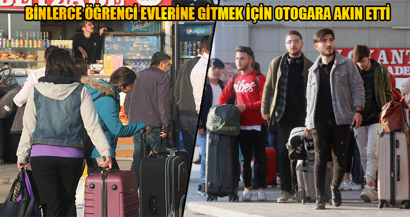 Okulların Tatili Otogarda Yoğunluk Oluşturdu