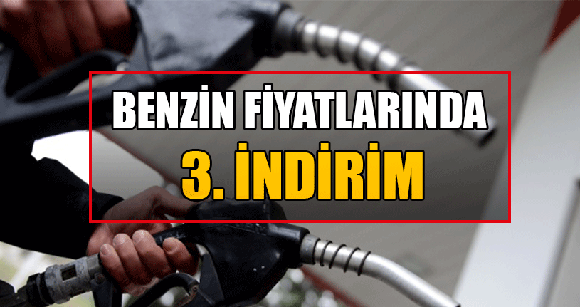 Akaryakıta Üçüncü İndirim