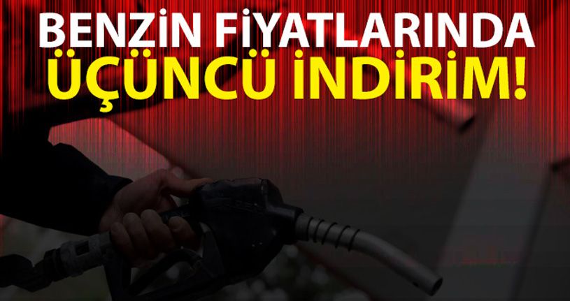 Akaryakıta üçüncü indirim