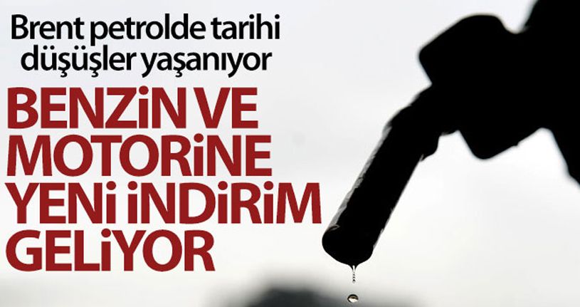 Benzin ve motorine indirim geliyor