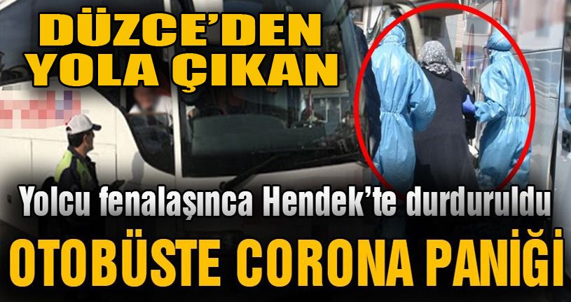 Yolcu otobüsünde fenalaşan 72 yaşındaki kadın panik yaşattı