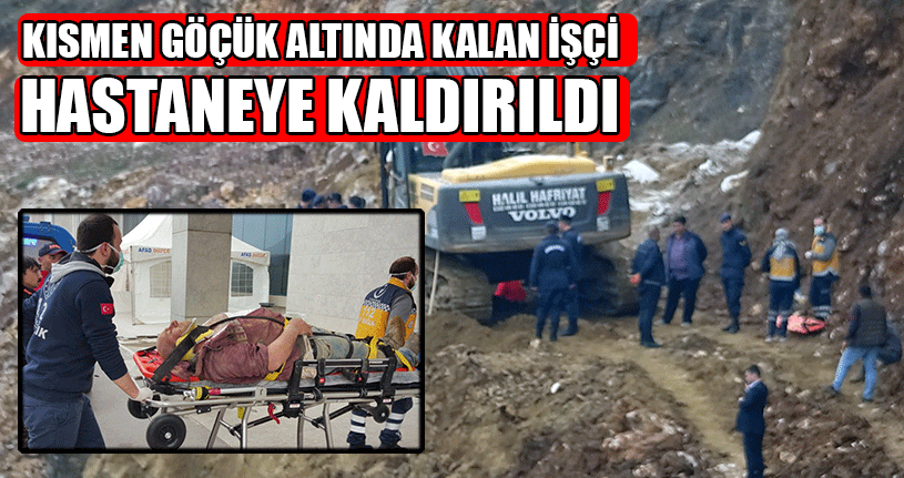 Toprak Kayması Sonucu 1 İşçi Yaralandı