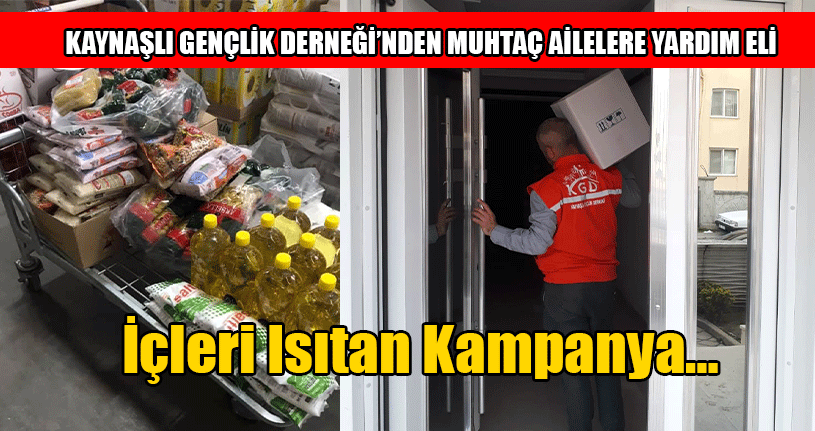 Kaynaşlı Gençlik Derneği’nden Muhtaç Ailelere Yardım Eli