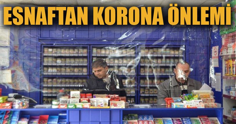Korona virüsüne karşı asetat ve bantla önlem aldı