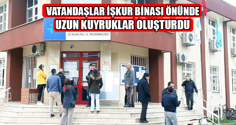 Başvurular İçin Vatandaşlar Tek Tek İçeriye Alındı